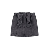 Molo Grey Washed Denim Bellamy Skirt