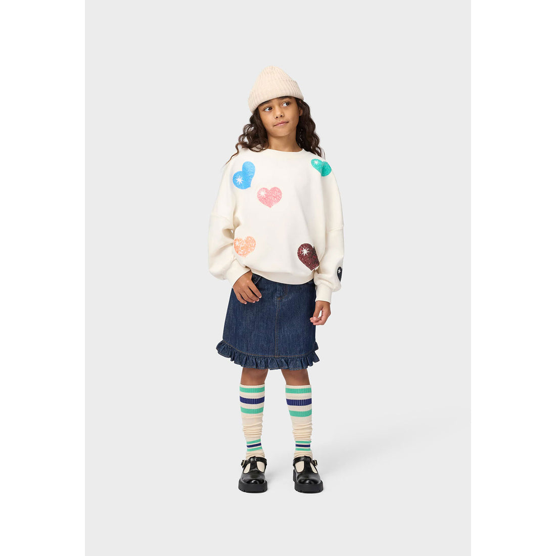 Molo Mid Blue Glitter Berit Skirt