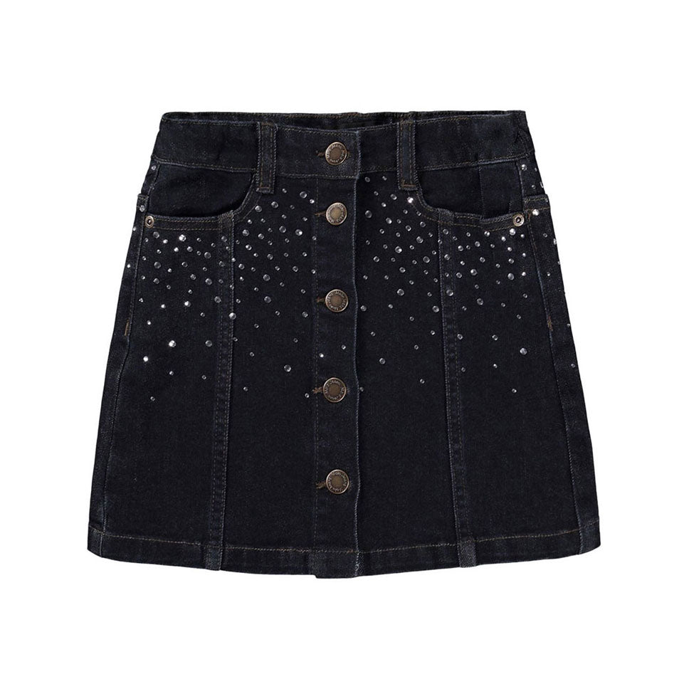 Molo Rhinestone Raw Bera Skirt