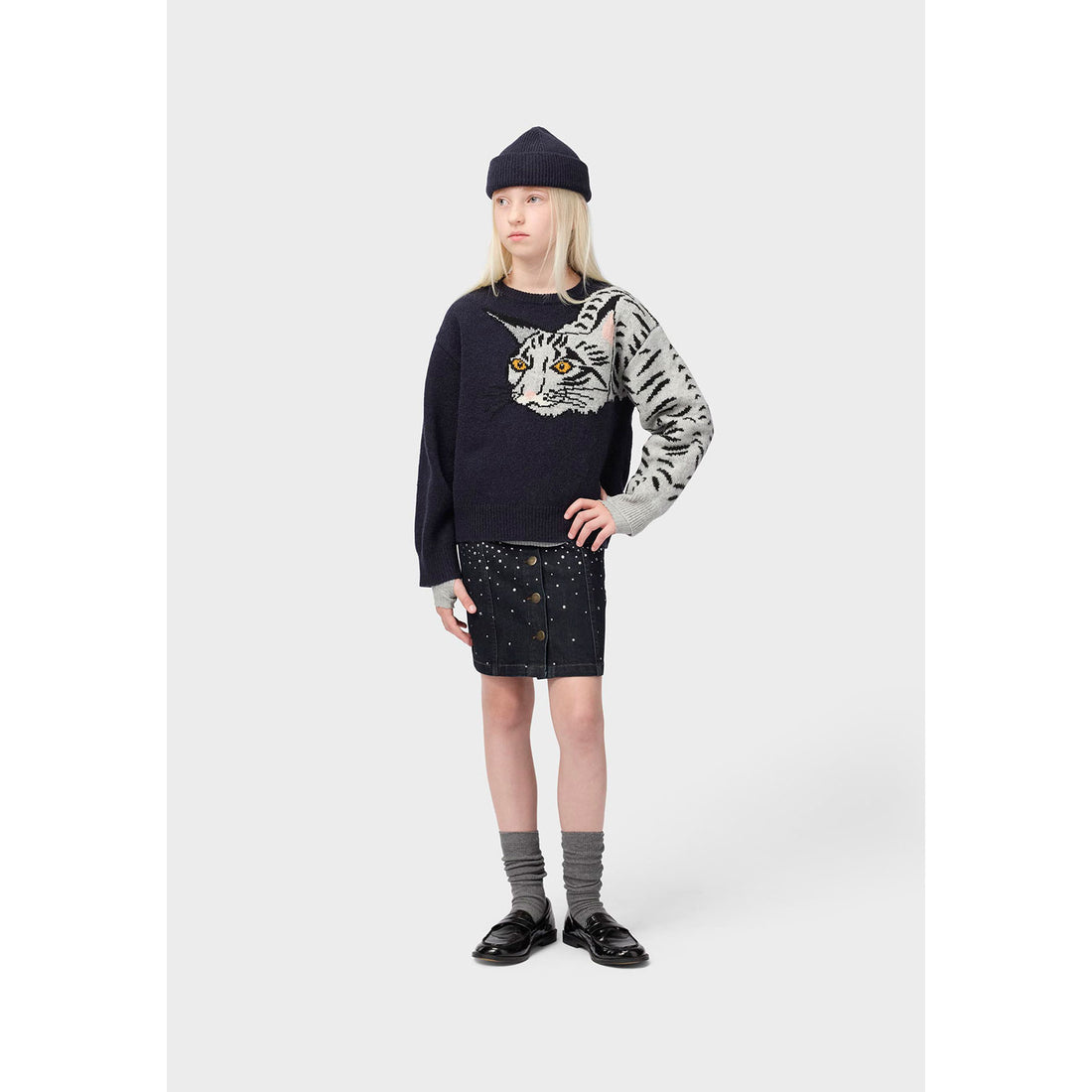 Molo Rhinestone Raw Bera Skirt