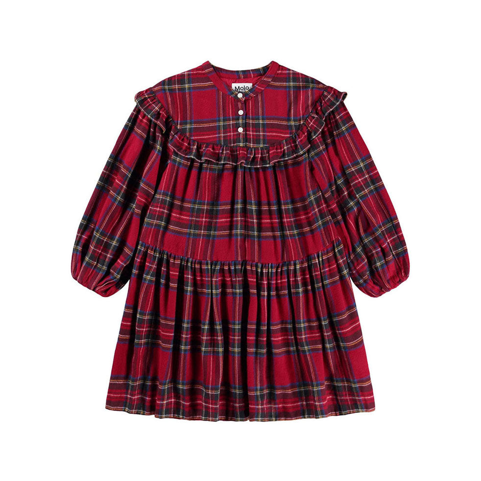 Molo Holiday Check Cibbe Dress
