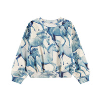 Molo Blau Ponies Marge Sweatshirt