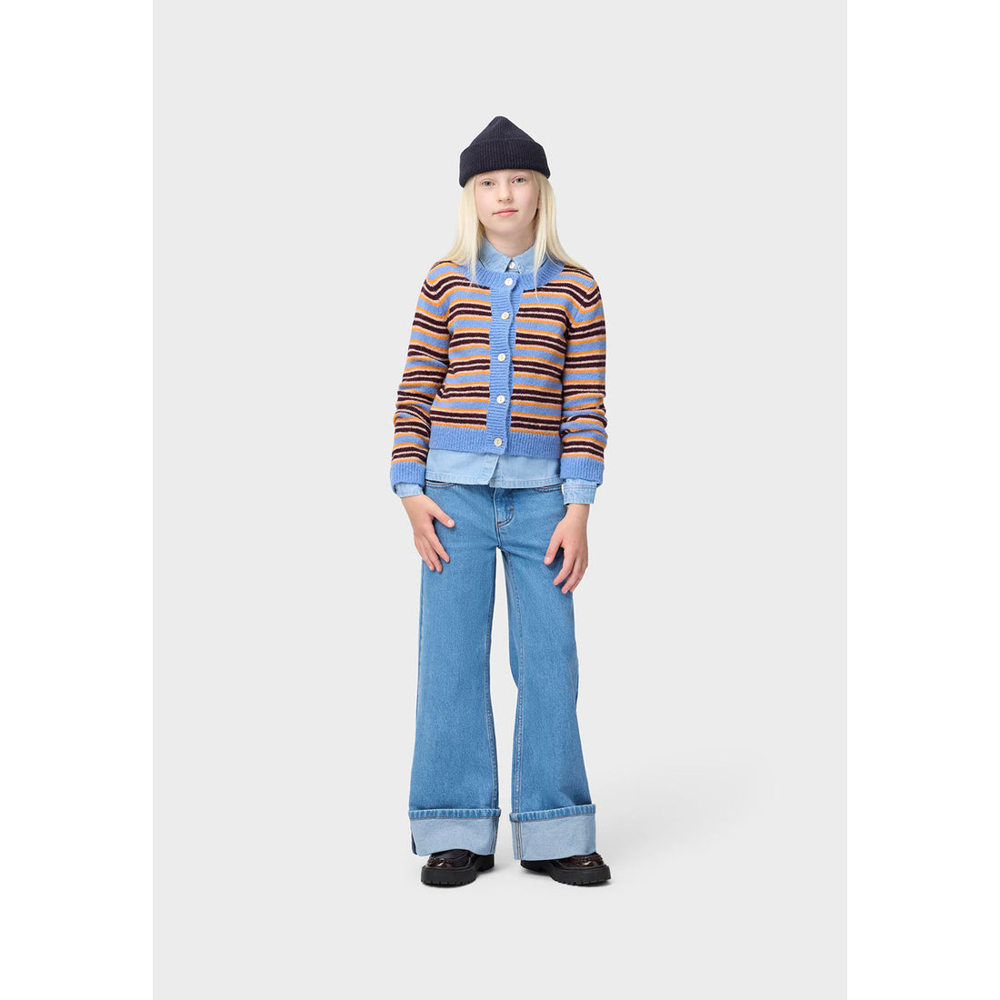 Molo Sky Stripe Geraldine Cardigan
