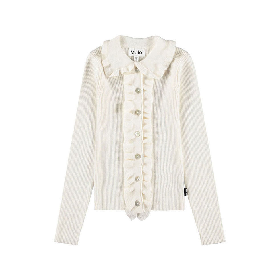 Molo Pearled Ivory Gamora Cardigan
