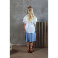 Unlabel Sky Blue Satin Skirt