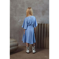 Unlabel Sky Blue Satin Dress