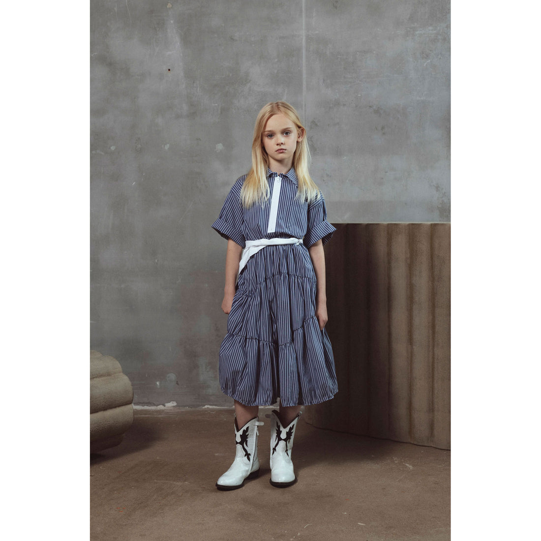 Unlabel Navy Stripes Dress