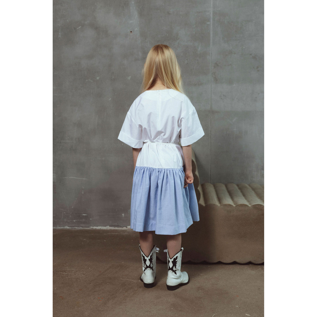 Unlabel White/Blue Dress