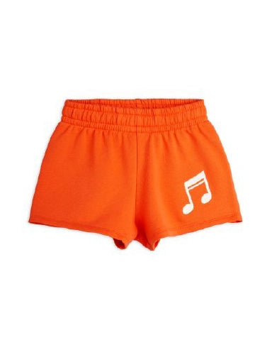 Mini Rodini Red Note Embroidered Sweat shorts