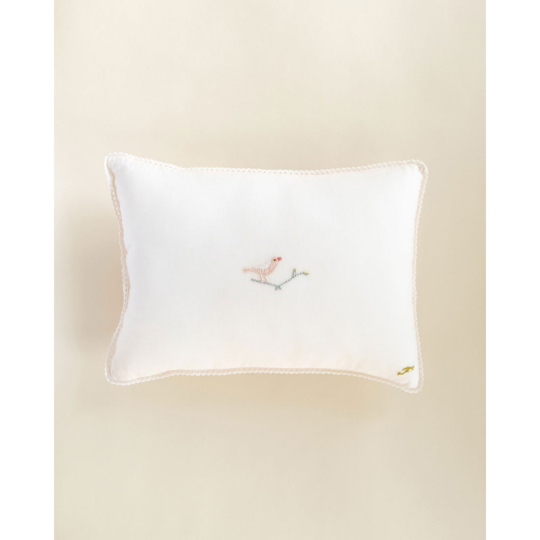 Ferne Barely Pink Voile Birdie Pillow