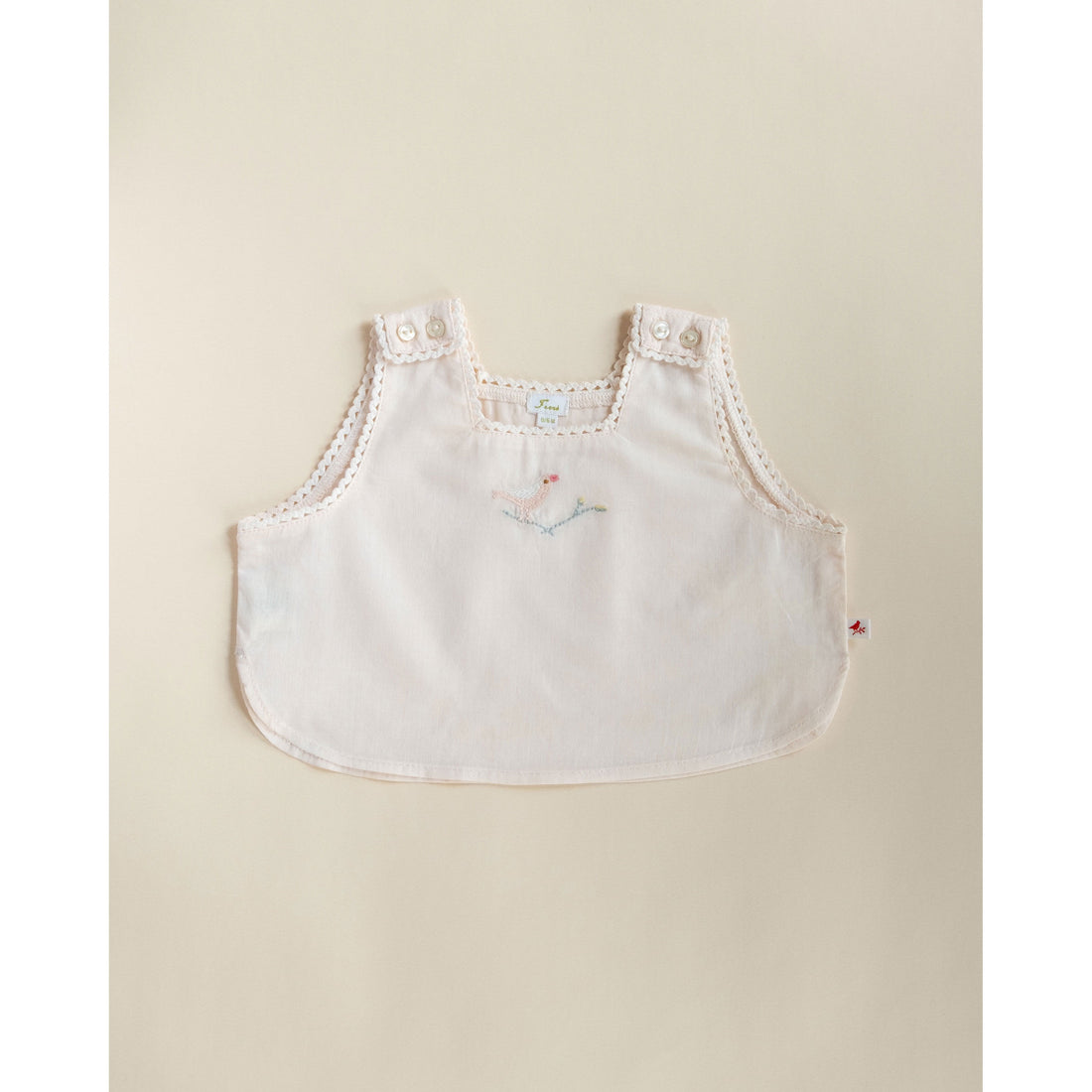 Ferne Barely Pink Voile Birdie Smock