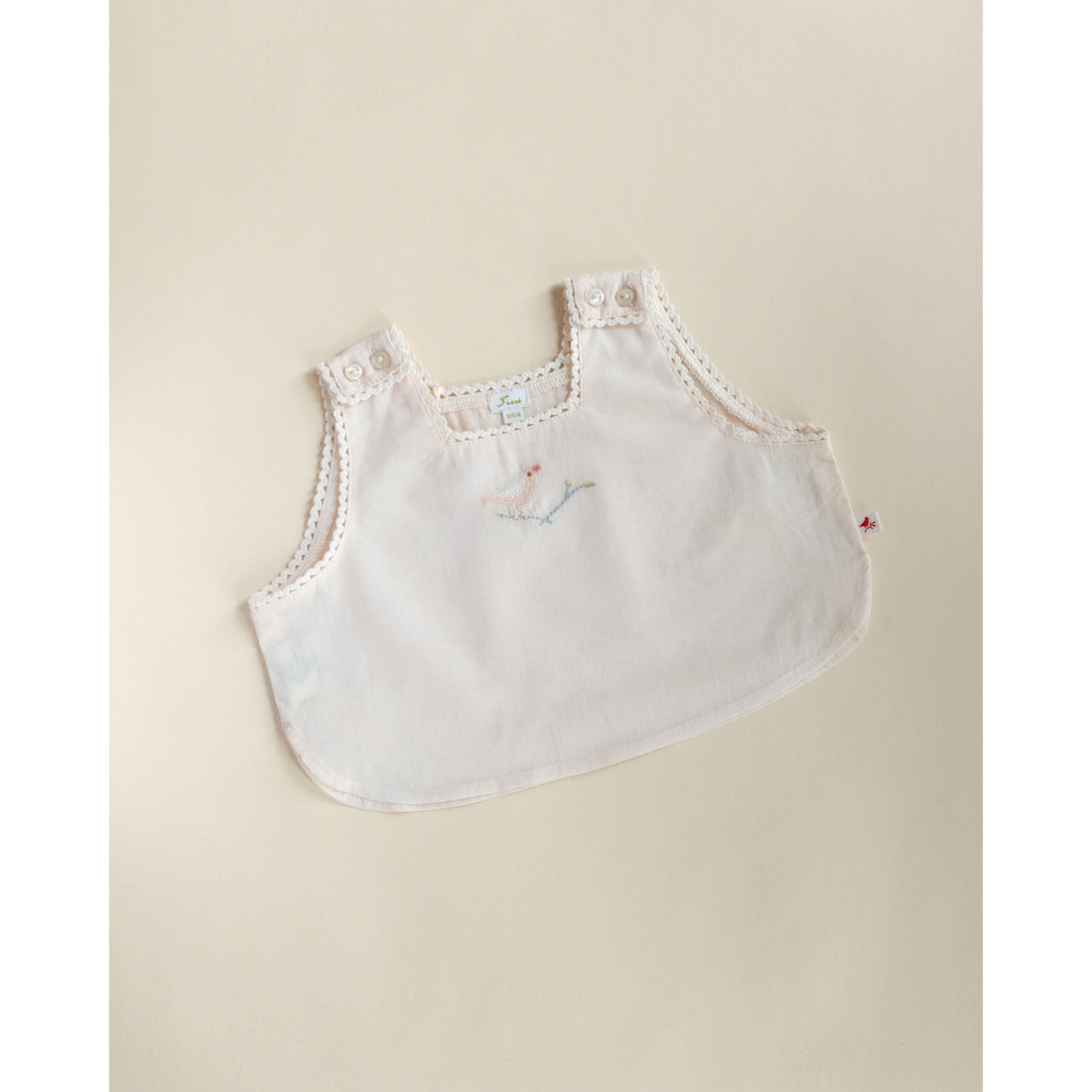 Ferne Barely Pink Voile Birdie Smock