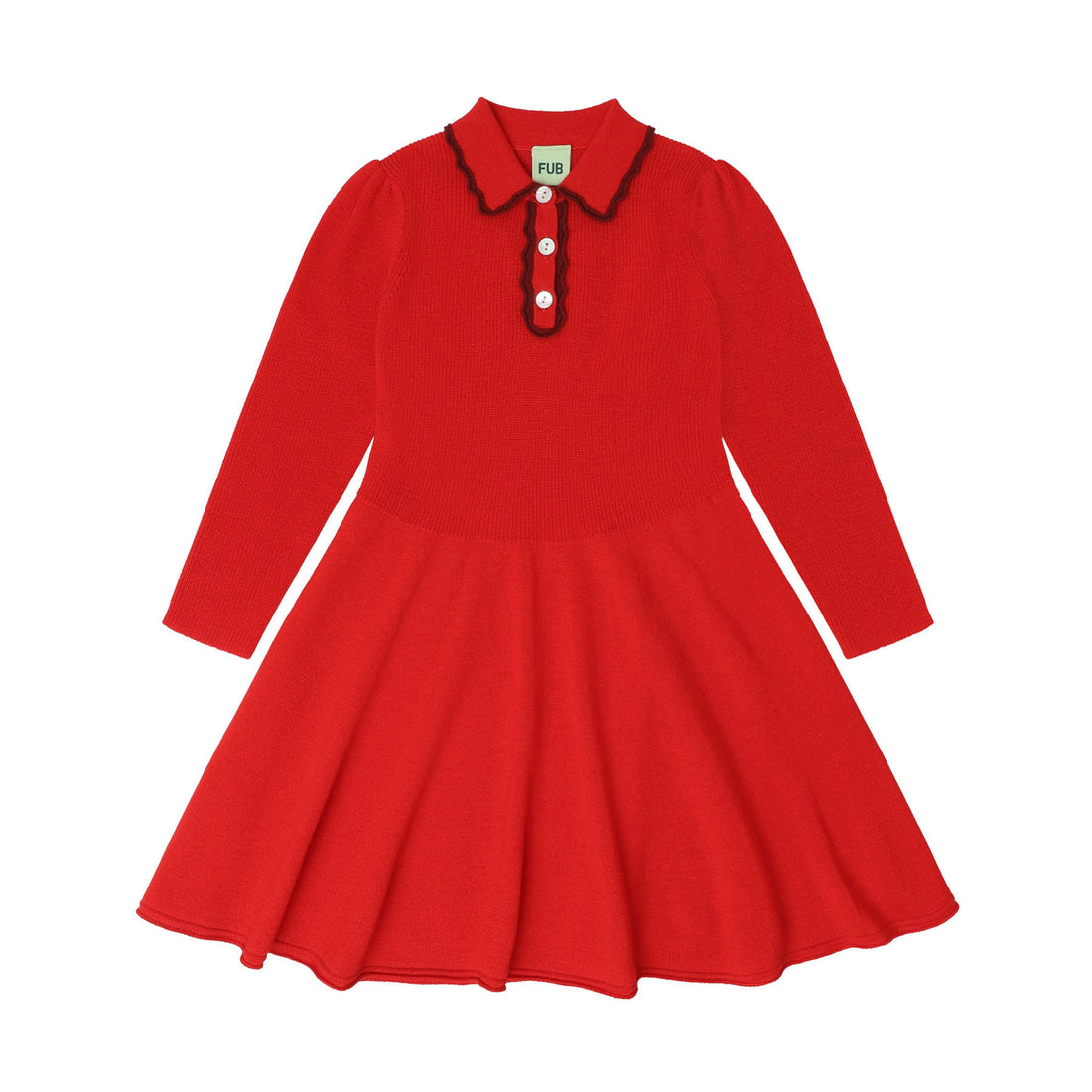 FUB Signal Red Peblum Dress