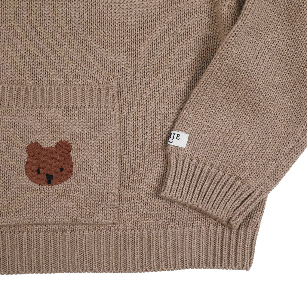 Donsje Hazelnut Bear Sweater
