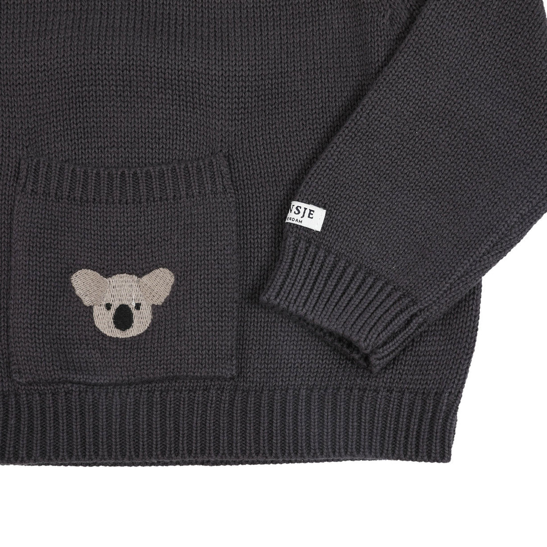Donsje Cloudy Grey Koala Sweater