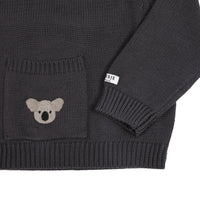 Donsje Cloudy Grey Koala Sweater