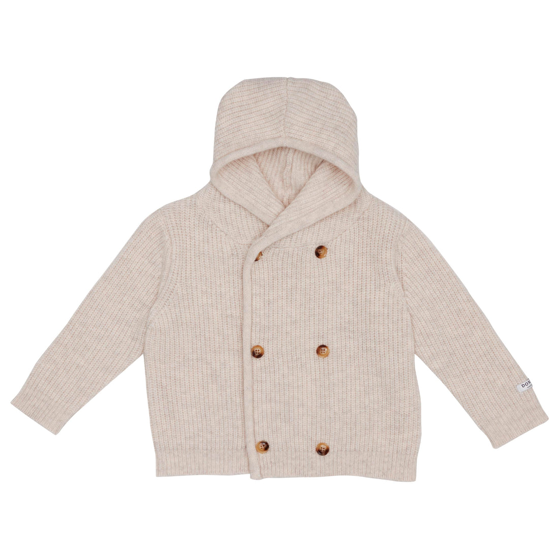 Donsje White Sand Melange Tristan Baby Cardigan