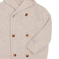 Donsje White Sand Melange Tristan Baby Cardigan