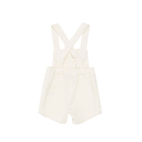 Donsje Warm White Obby Suspender Shorts