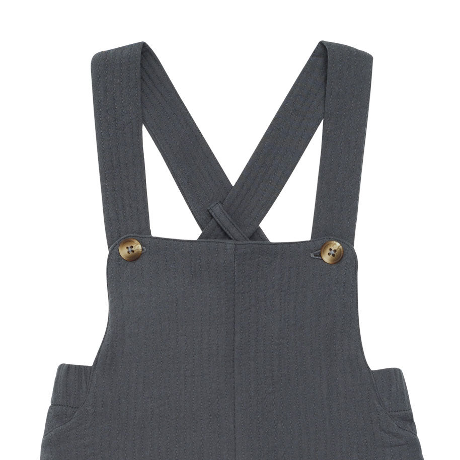 Donsje Cloudy Grey Obby Suspender Shorts