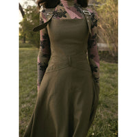 Ava and Lu Olive Buckle Jumper