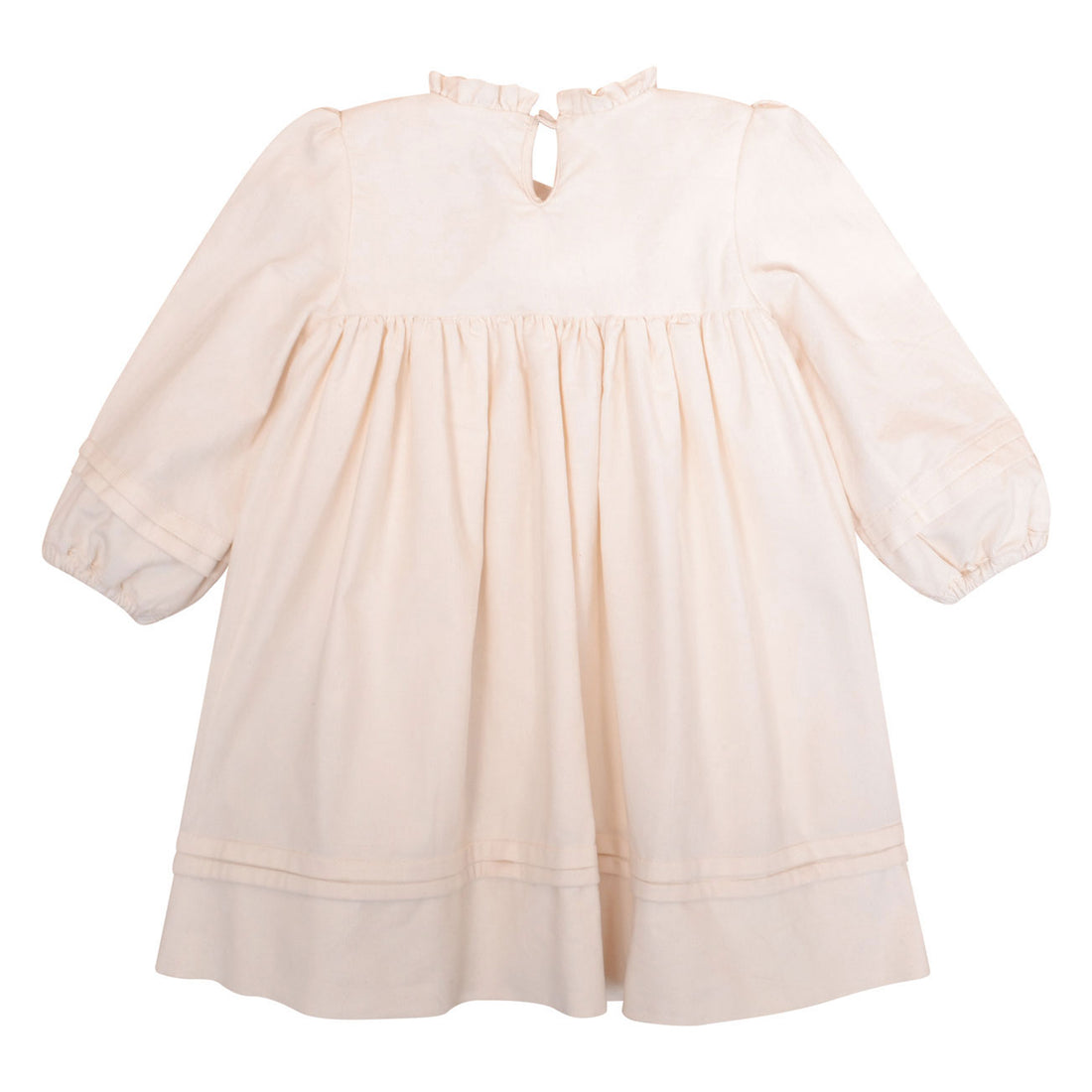 Kidiwi Ecru Corduroy Leonie Dress