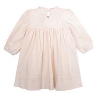 Kidiwi Ecru Corduroy Leonie Dress