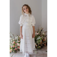 Steph White Lace Dobby Voile Skirt