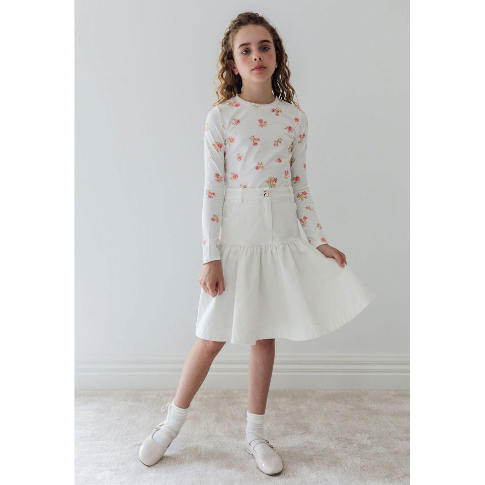 Steph Petite Rose Long Sleeve Top