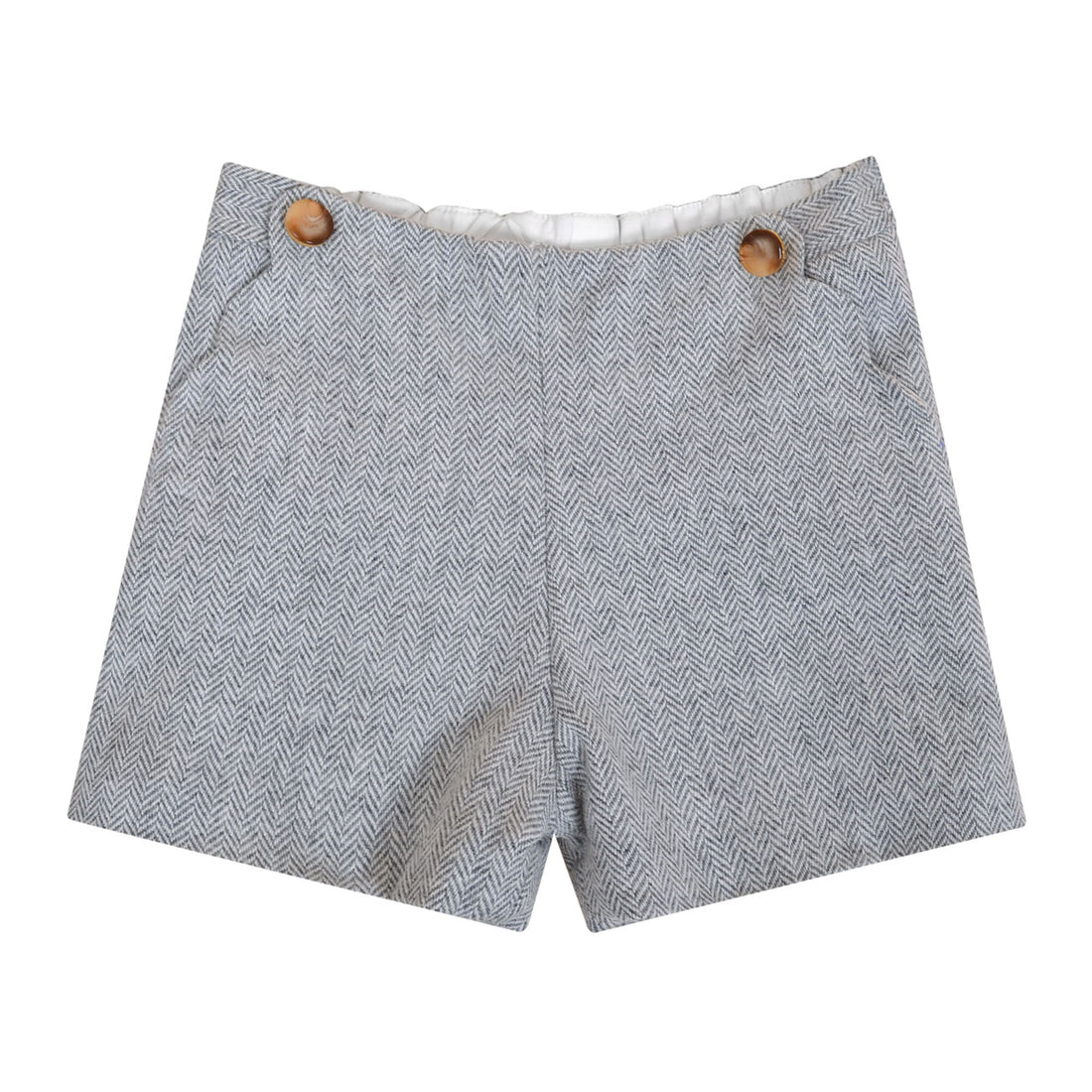 Kidiwi Grey Herringbone Sarah Shorts