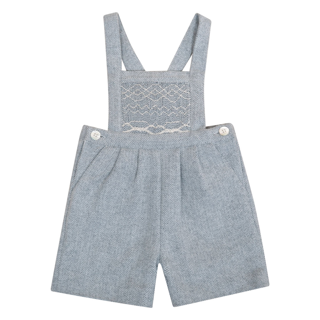Kidiwi Grey Herringbone Aurelien Dungaree