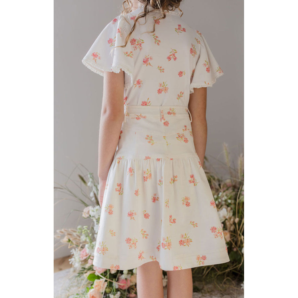 Steph Petite Rose Denim Skirt