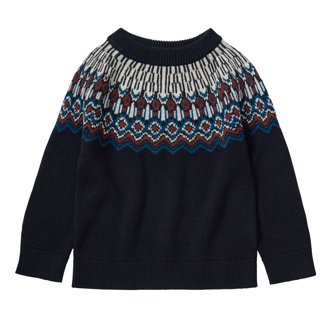 FUB Dark Navy Fair Isle Sweater