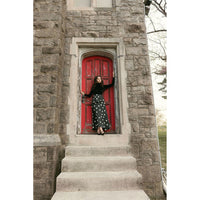 Ava and Lu Black Polka Dot Slip Skirt