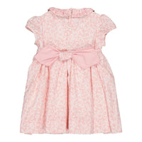 Kidiwi Nude Pink Print Smocked Hars Dress