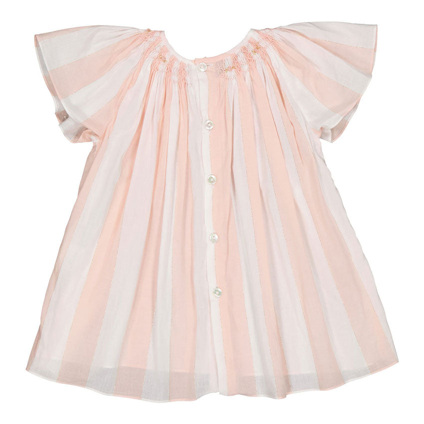 Kidiwi Nude Pink/ Lurex Stripes Bergenie Blouse