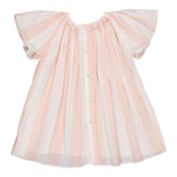 Kidiwi Nude Pink/ Lurex Stripes Bergenie Blouse