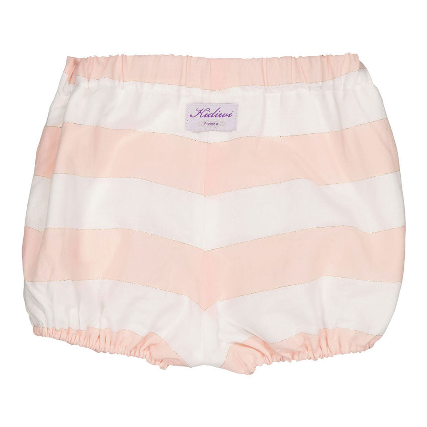 Kidiwi Nude Pink/ Lurex Stripes Pacome Bloomers