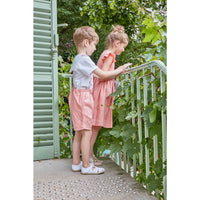 Kidiwi Old Rose Linen Emelyne Dress