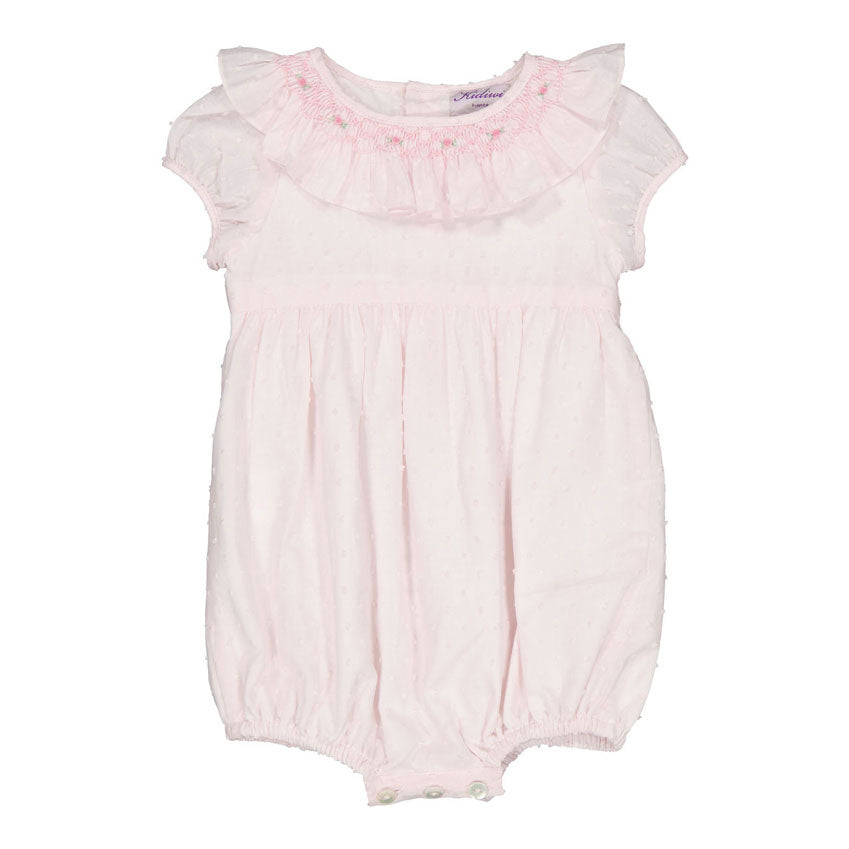 Kidiwi Baby Pink Plumetis Thanais Romper