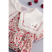 Kidiwi Small Red Flower Print Paolina Dress