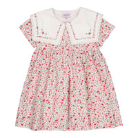 Kidiwi Small Red Flower Print Paolina Dress
