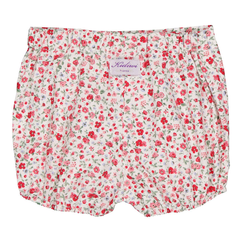 Kidiwi Small Red Flower Print Pacome Bloomer