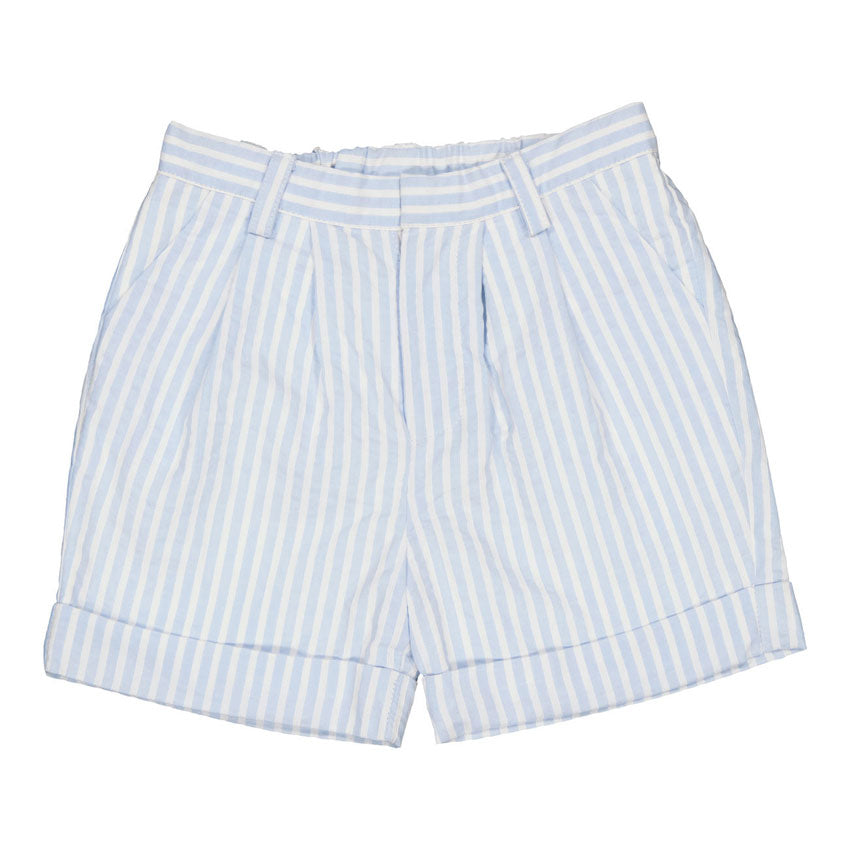 Kidiwi Blue/White Seersucker Stripes Adam Shorts