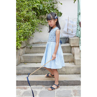 Kidiwi Thin Blue/White Stripes Emma Dress