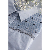 Kidiwi Thin Blue/White Stripes Donna Womans Shirt Dress