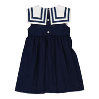 Kidiwi Navy Cotton Pique Constantina Sailor Dress