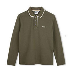 Hugo Boss Olive Night Pique Polo