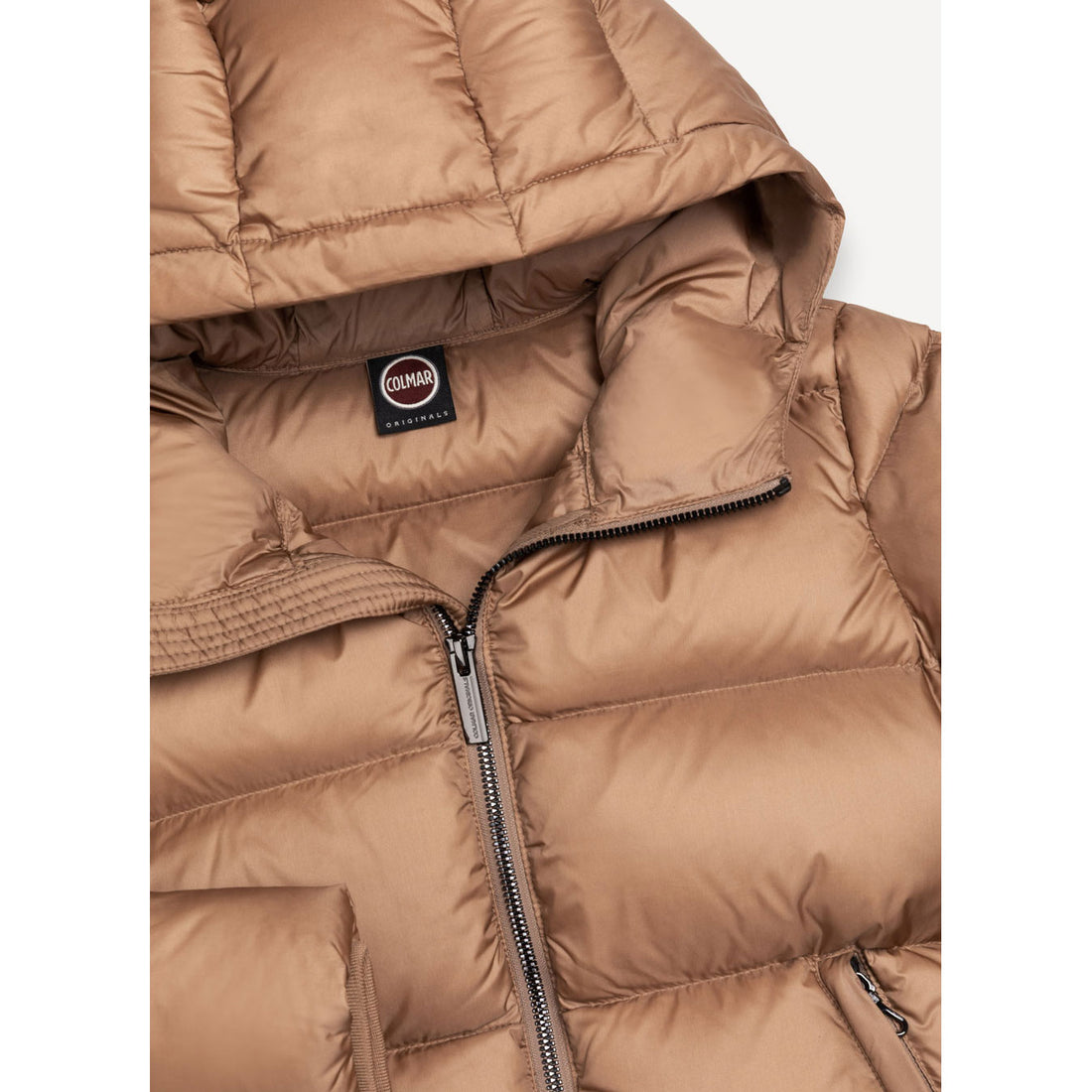 Colmar Taupe Padded Hooded Jacket