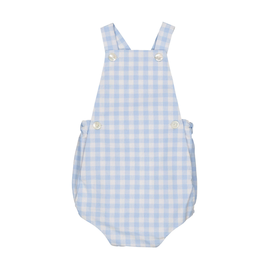 Kidiwi Light Blue Gingham Loan Romper